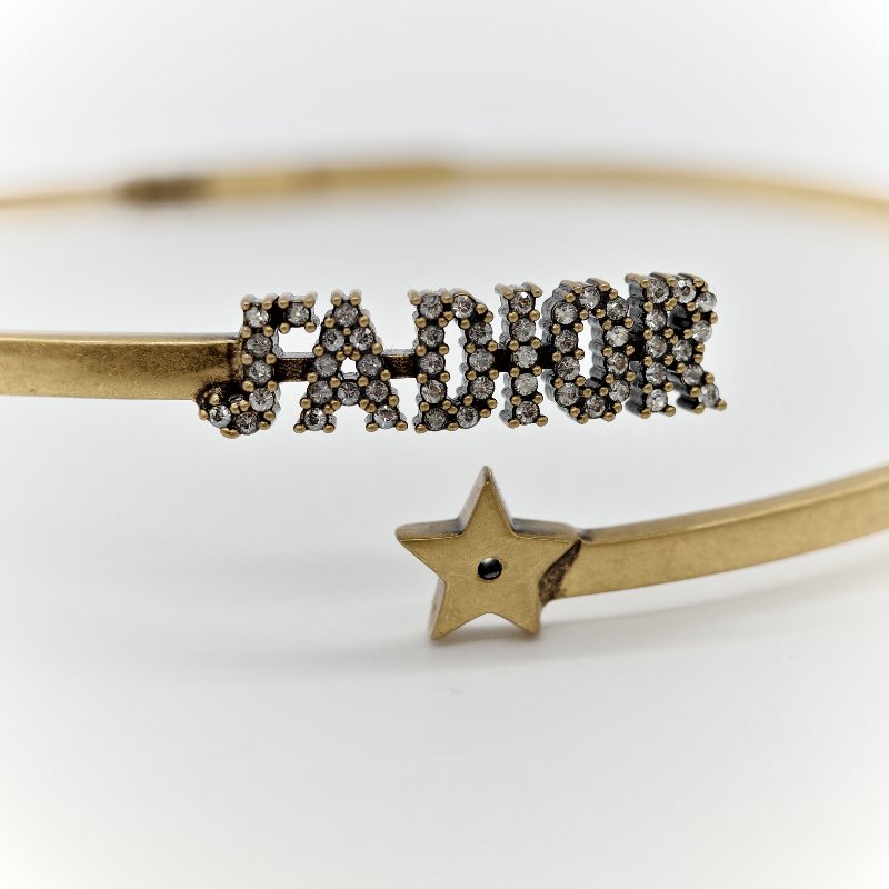 Dior 迪奧 復古 金色 手鐲-10