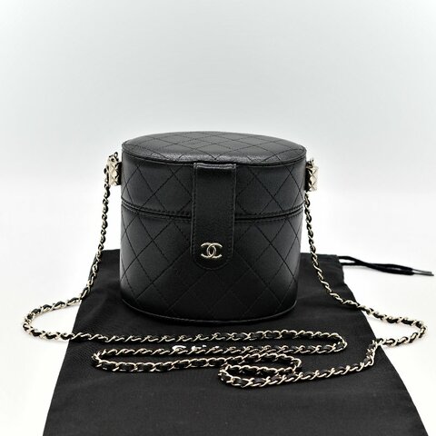 Chanel 香奈兒 黑圓盒子 大