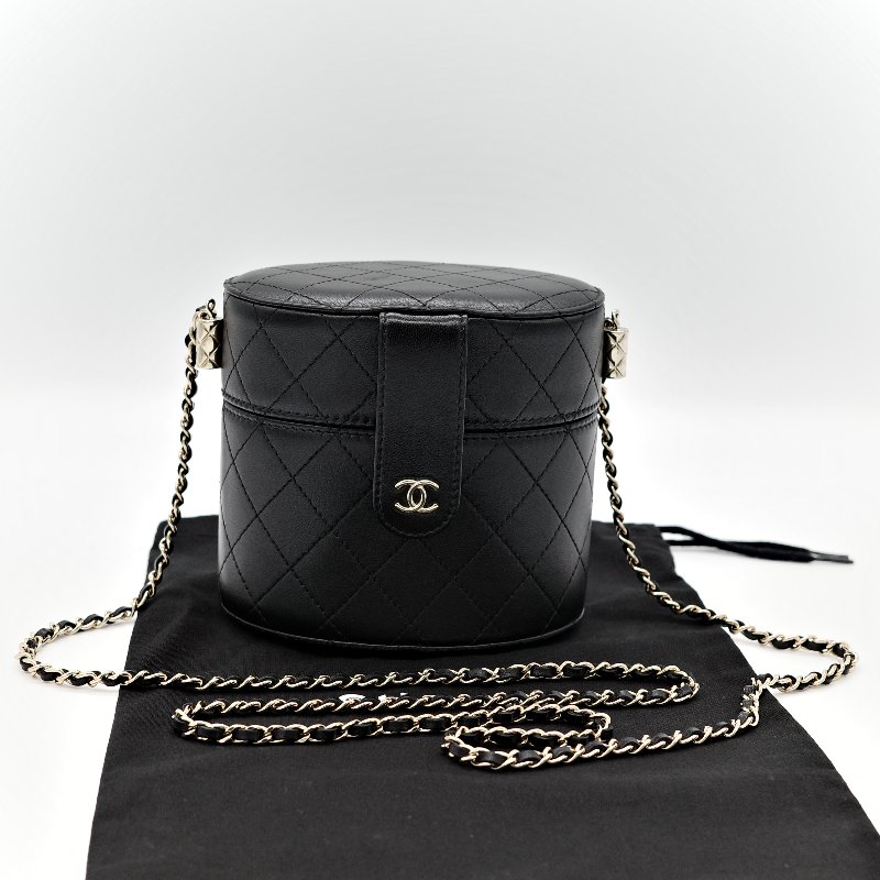 Chanel 香奈兒 黑圓盒子 大-1