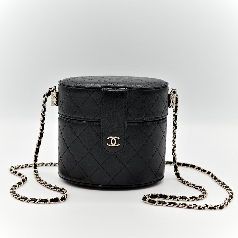 Chanel 香奈兒 黑圓盒子 大-2