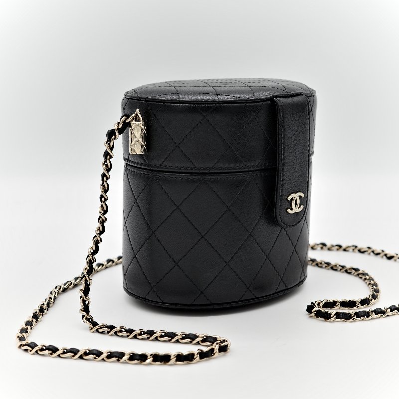 Chanel 香奈兒 黑圓盒子 大-3