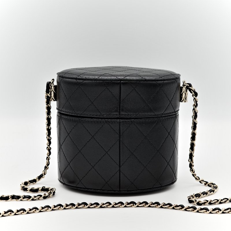 Chanel 香奈兒 黑圓盒子 大-5