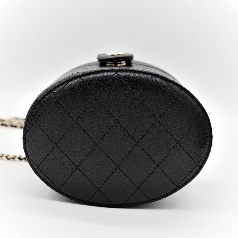 Chanel 香奈兒 黑圓盒子 大-7