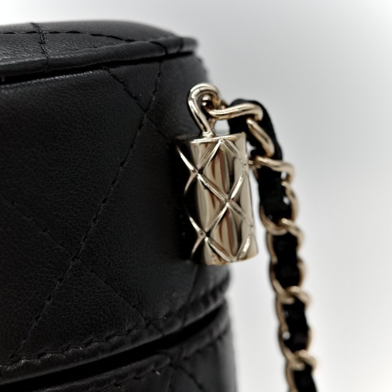 Chanel 香奈兒 黑圓盒子 大-10