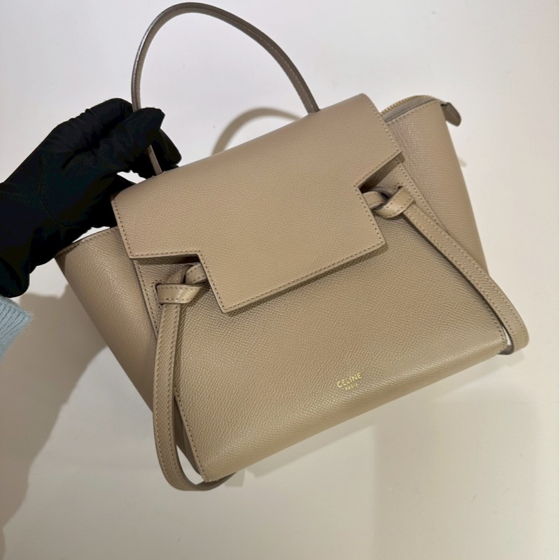 Celine|belt nano 燕麥色-1