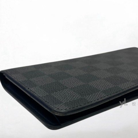 Y2012-LV 黑棋盤格對開長夾N62227-7