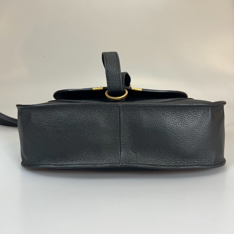 CHLOE   黑皮革MARCIE小號雙手提包-5