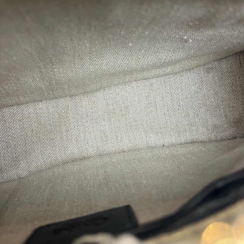 CHLOE   黑皮革MARCIE小號雙手提包-6