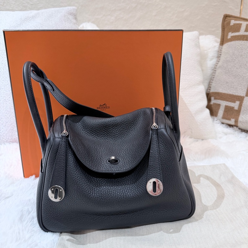 Hermes/ Lindy 26/ 黑銀/ Z刻-1