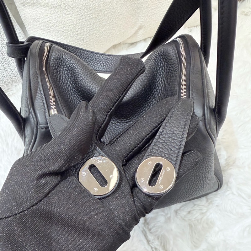 Hermes/ Lindy 26/ 黑銀/ Z刻-19