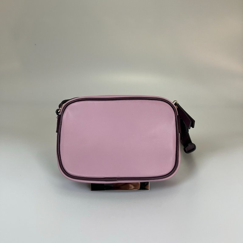 全新品 CHLOE  藕紫經典LOGO白字相機包-1