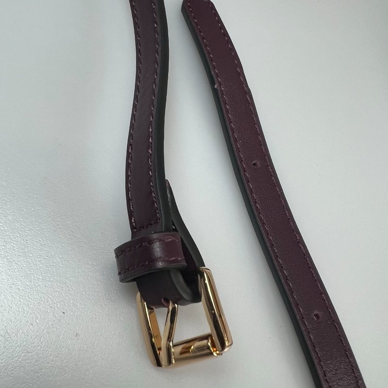 全新品 CHLOE  藕紫經典LOGO白字相機包-7