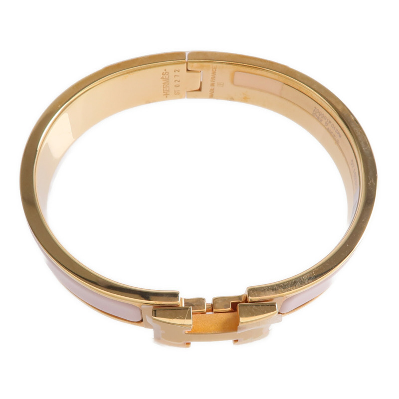 HERMES 金屬/琺瑯Clic H手鐲-3
