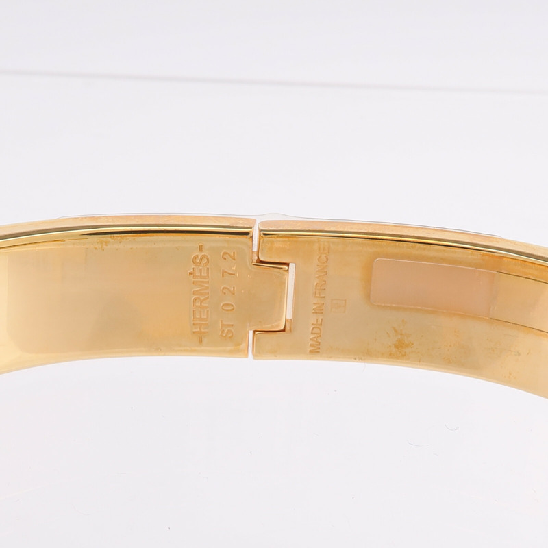 HERMES 金屬/琺瑯Clic H手鐲-6