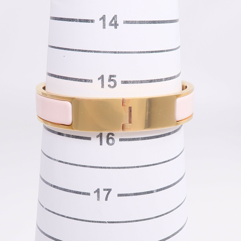 HERMES 金屬/琺瑯Clic H手鐲-9