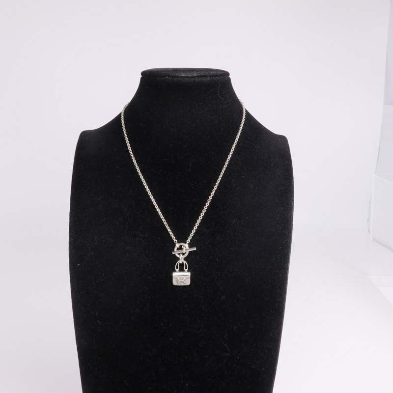 HERMES 925純銀Amulettes Constance Pendant項鍊-8