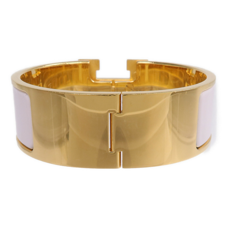 HERMES 金屬/琺瑯Clic Clac H手鐲Rose Darling-2