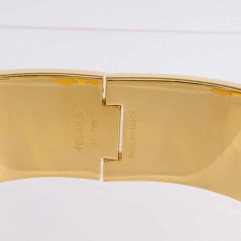 HERMES 金屬/琺瑯Clic Clac H手鐲Rose Darling-6