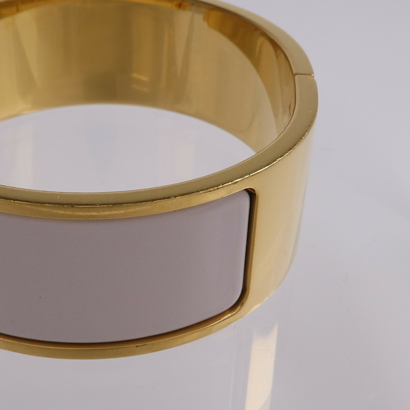 HERMES 金屬/琺瑯Clic Clac H手鐲Rose Darling-9