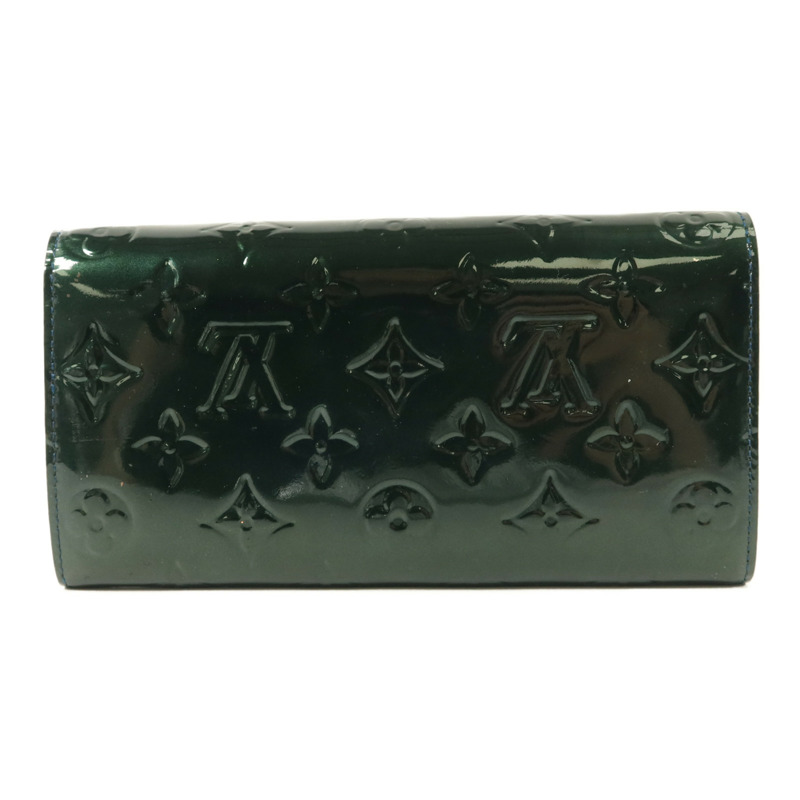 LOUIS VUITTON Monogram Vernis Sarah Wallet長錢包-1