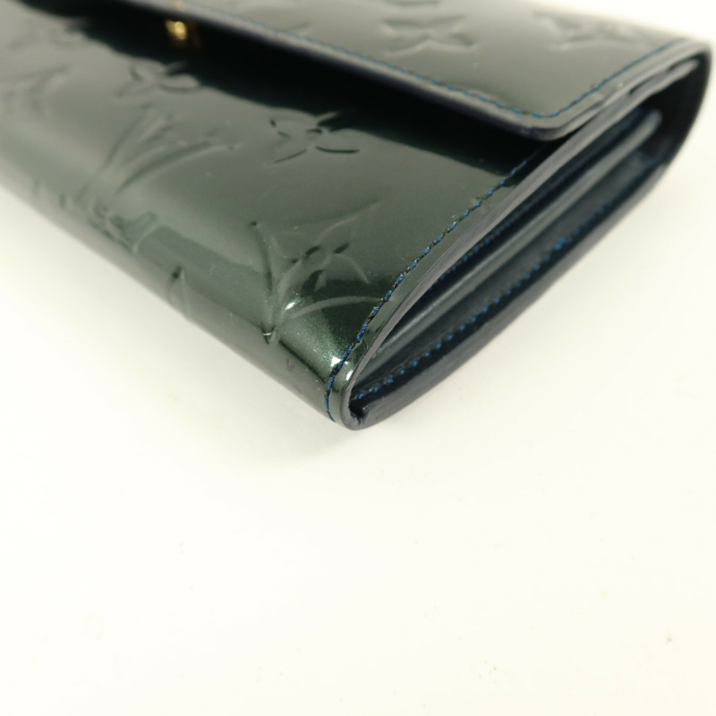 LOUIS VUITTON Monogram Vernis Sarah Wallet長錢包-10