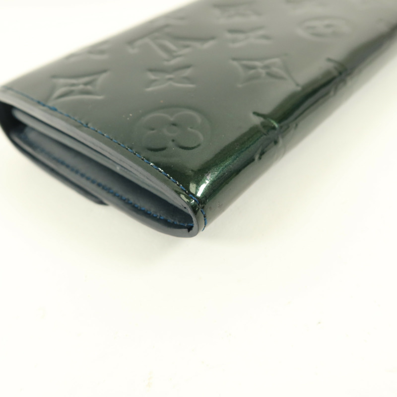 LOUIS VUITTON Monogram Vernis Sarah Wallet長錢包-13