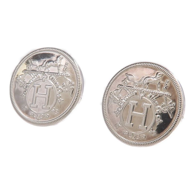 HERMES 925純銀Ex-Libris Earrings耳環-1