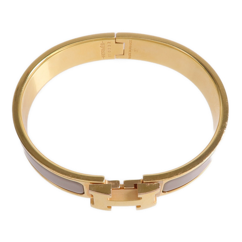 HERMES 金屬Clic H琺瑯手鐲-3