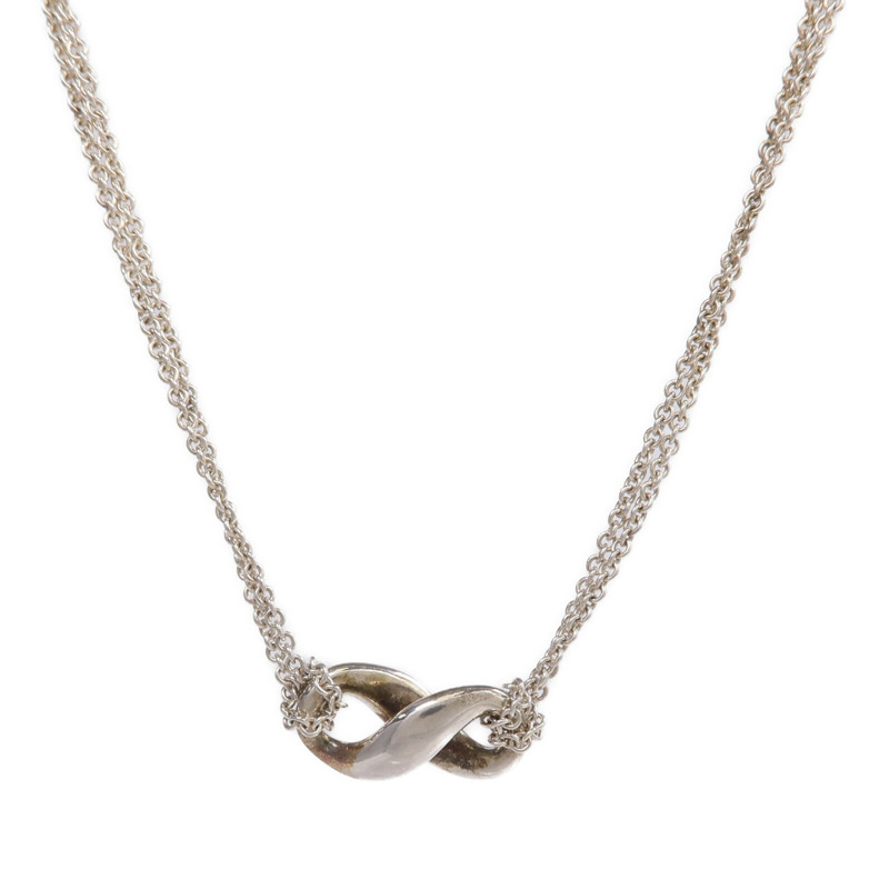 TIFFANY＆CO 925純銀Infinity Necklace項鍊-1