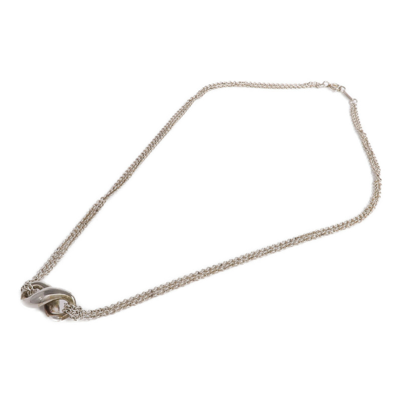 TIFFANY＆CO 925純銀Infinity Necklace項鍊-3