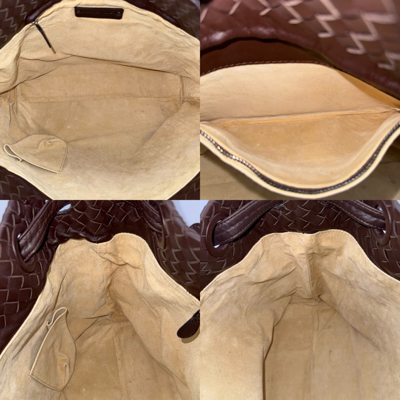 BOTTEGA VENETA 寶格麗 棕色編織皮革INTRECCIATO手提包-5