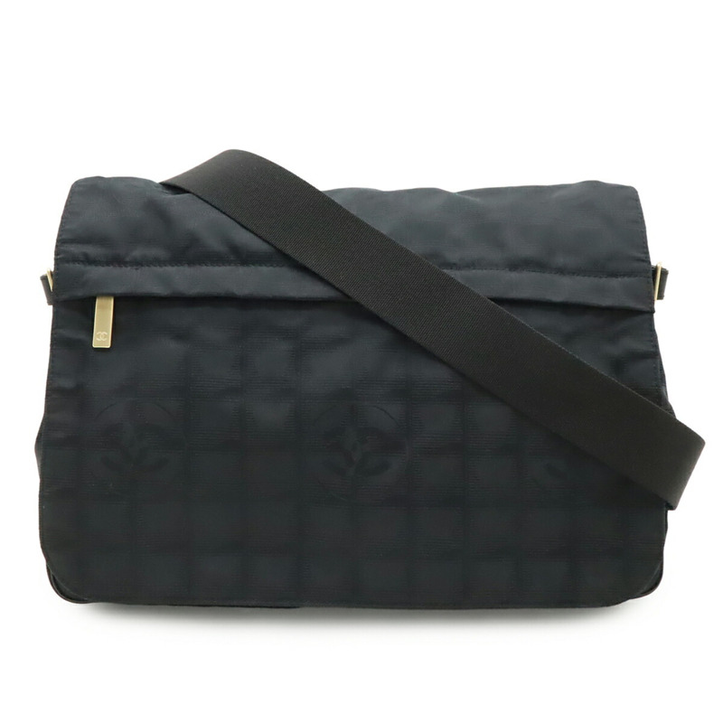 香奈兒新款旅行系列手提包/單肩包，尼龍提花布料，黑色，A29348-0