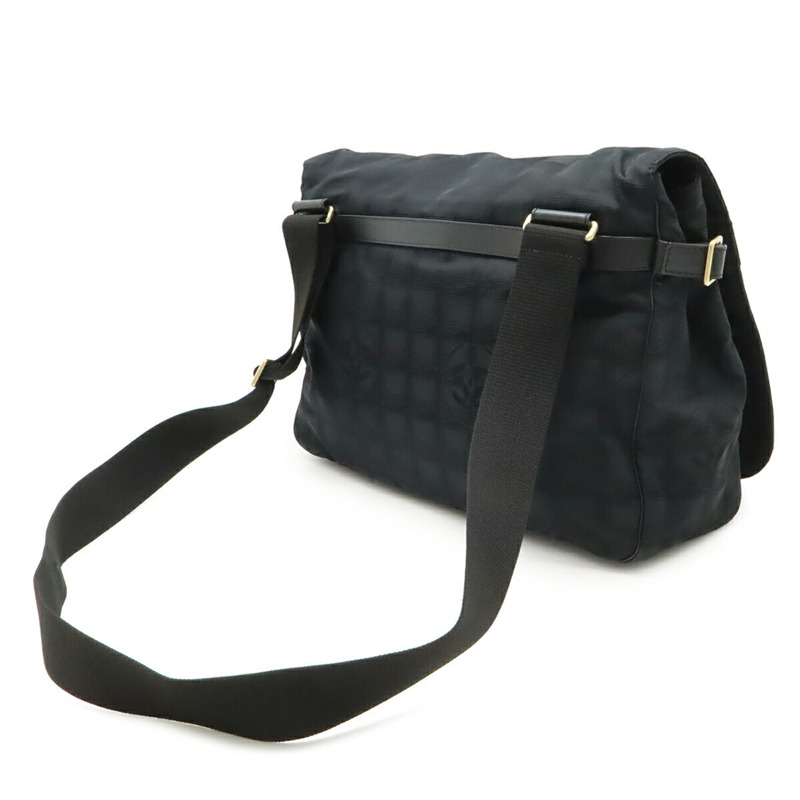 香奈兒新款旅行系列手提包/單肩包，尼龍提花布料，黑色，A29348-2