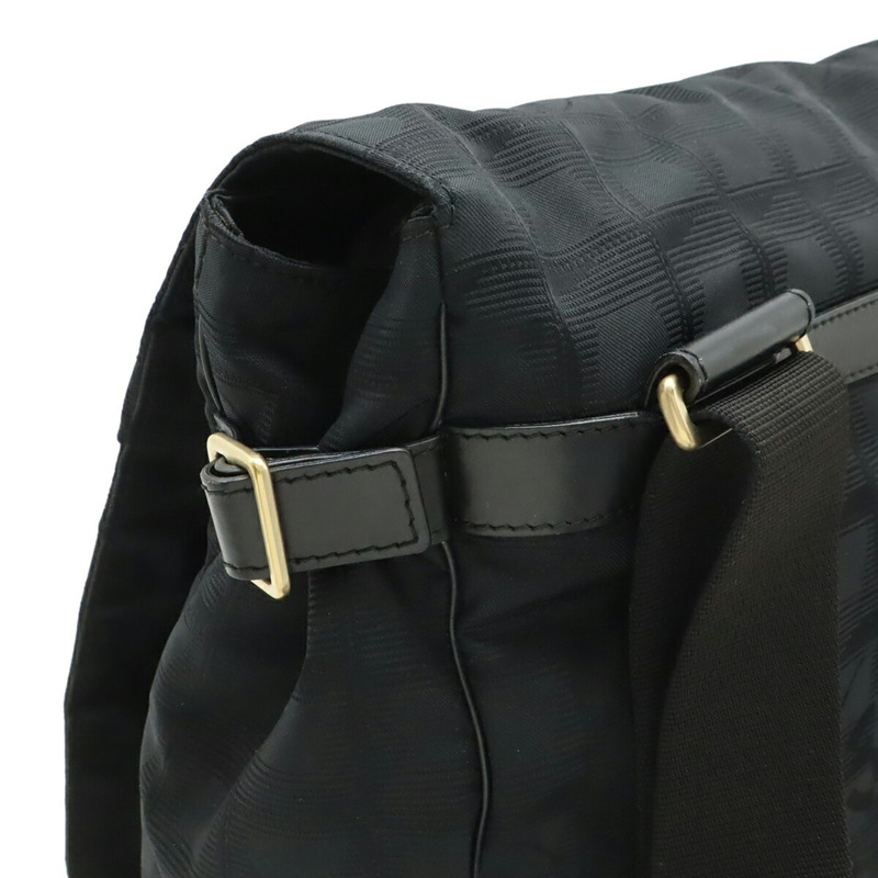 香奈兒新款旅行系列手提包/單肩包，尼龍提花布料，黑色，A29348-4