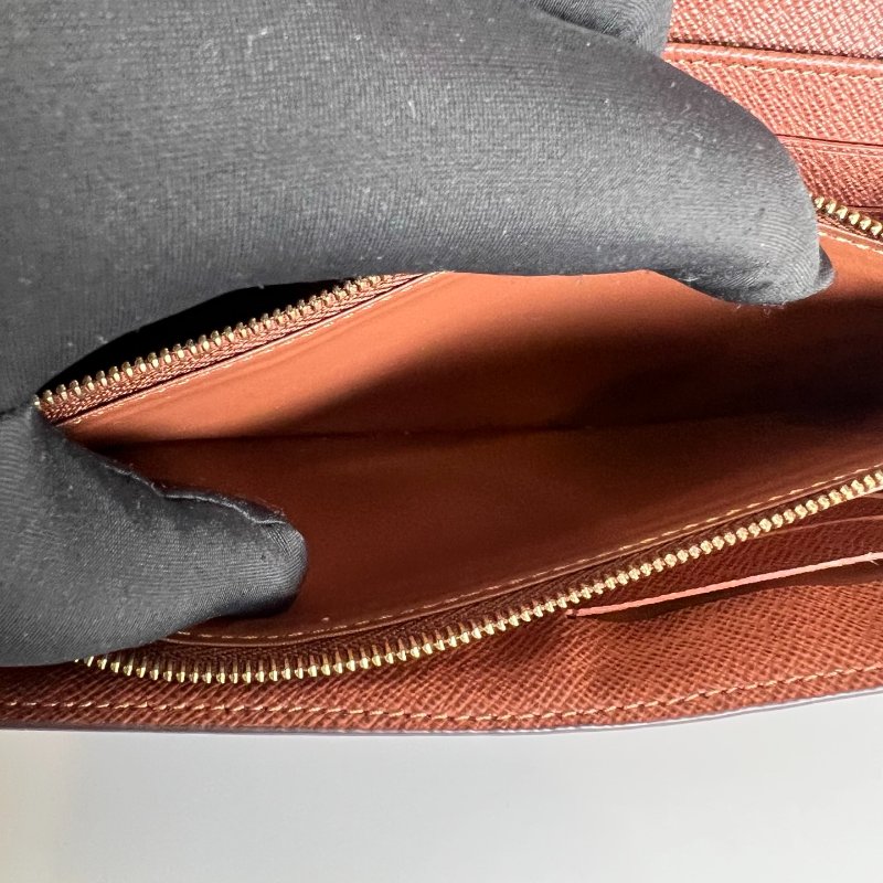 LV M60531/晶片款 咖老花信封長夾-8