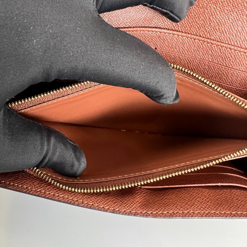 LV M60531/晶片款 咖老花信封長夾-9