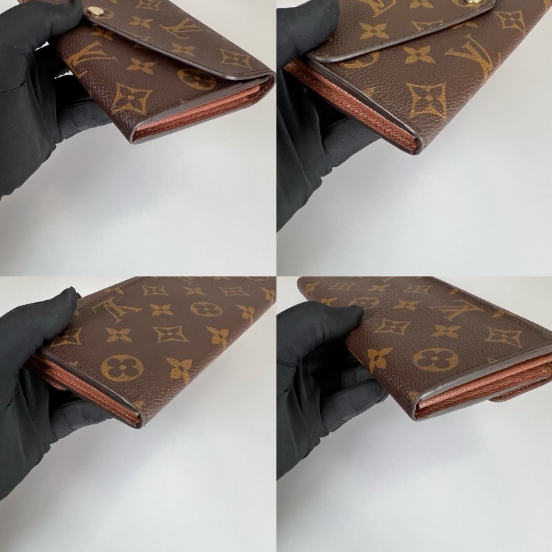 LV M60531/晶片款 咖老花信封長夾-10