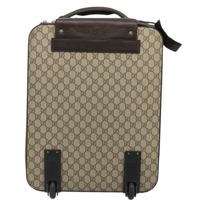 【日本直送】GUCCI GG Supreme Web Sherry Line 手提包 PVC 米色 銀色 131170 正品 167187A-1