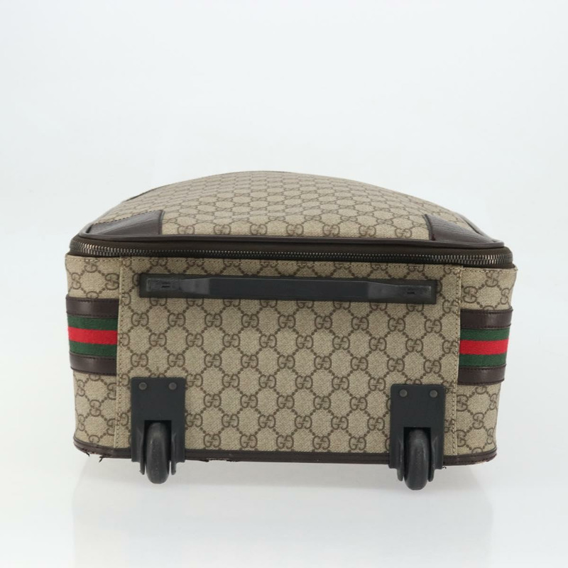 【日本直送】GUCCI GG Supreme Web Sherry Line 手提包 PVC 米色 銀色 131170 正品 167187A-4