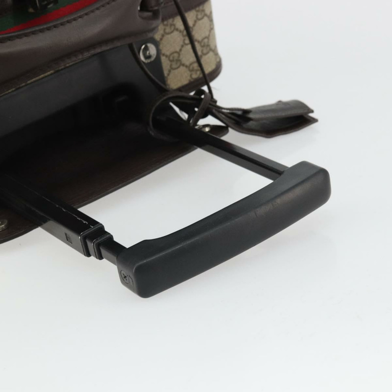 【日本直送】GUCCI GG Supreme Web Sherry Line 手提包 PVC 米色 銀色 131170 正品 167187A-7