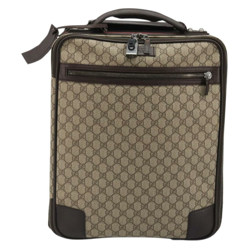 【日本直送】GUCCI GG Supreme Web Sherry Line 手提包 PVC 米色 銀色 131170 正品 167187A-12