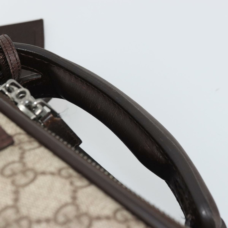 【日本直送】GUCCI GG Supreme Web Sherry Line 手提包 PVC 米色 銀色 131170 正品 167187A-14