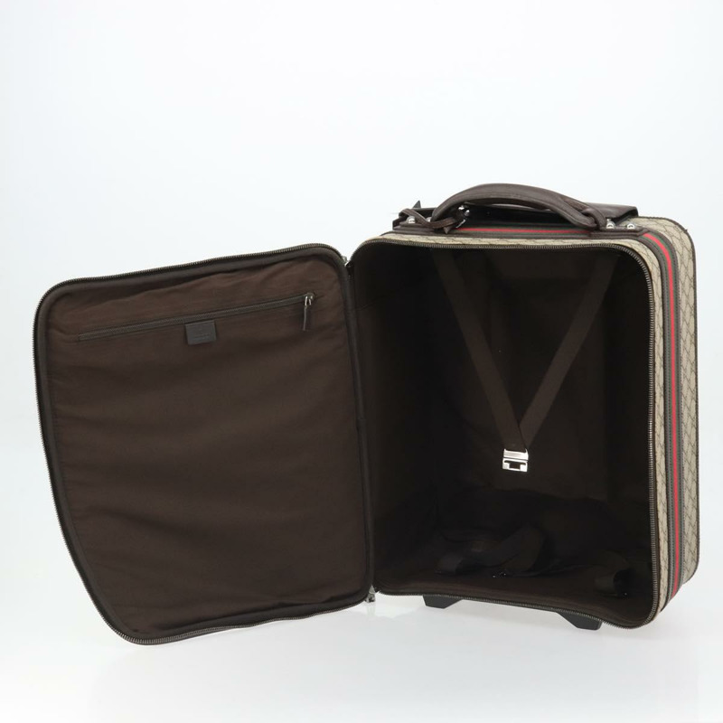 【日本直送】GUCCI GG Supreme Web Sherry Line 手提包 PVC 米色 銀色 131170 正品 167187A-25