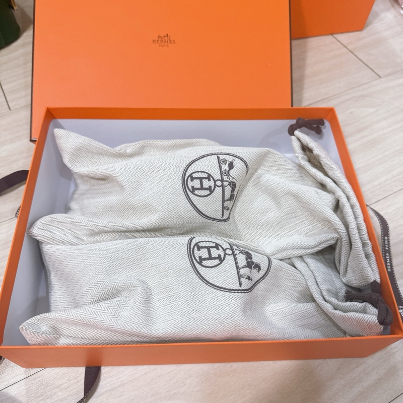 💖Hermes Oran H 拖鞋 白色 38.5號💖 全新全配 夏天必備-6