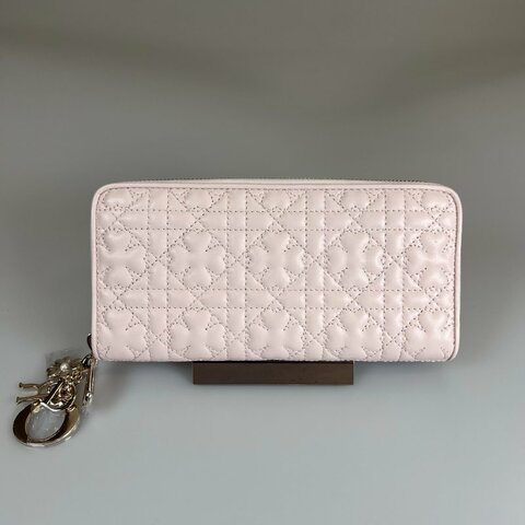 DIOR 日本限定粉幸運草長夾