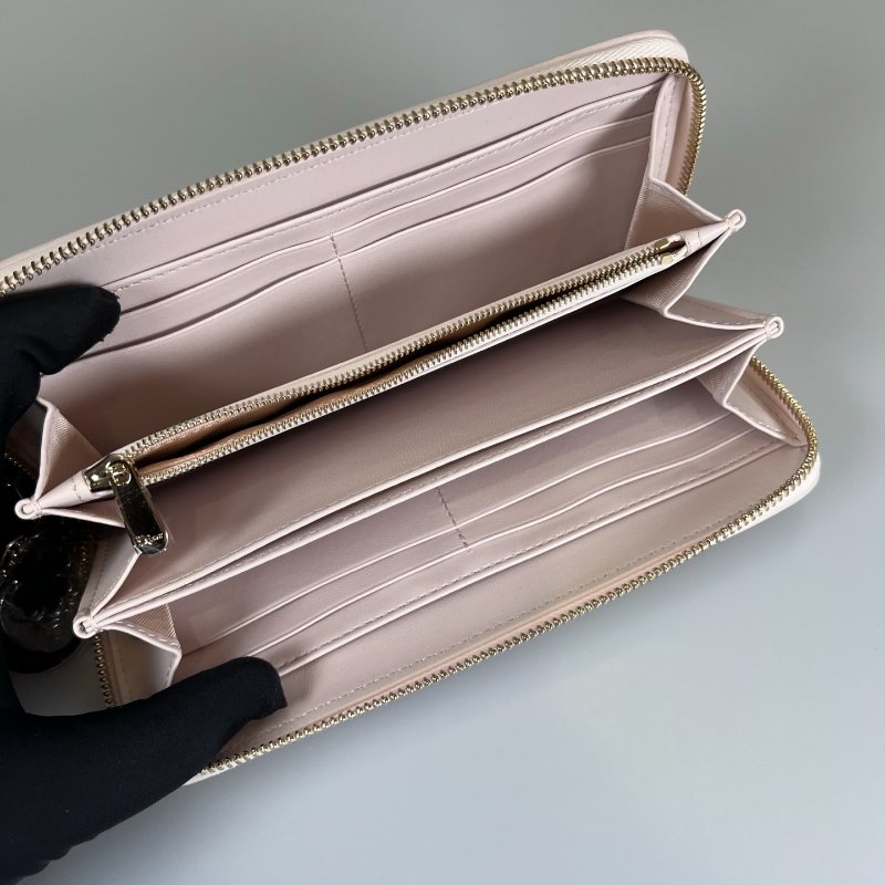 DIOR 日本限定粉幸運草長夾-4