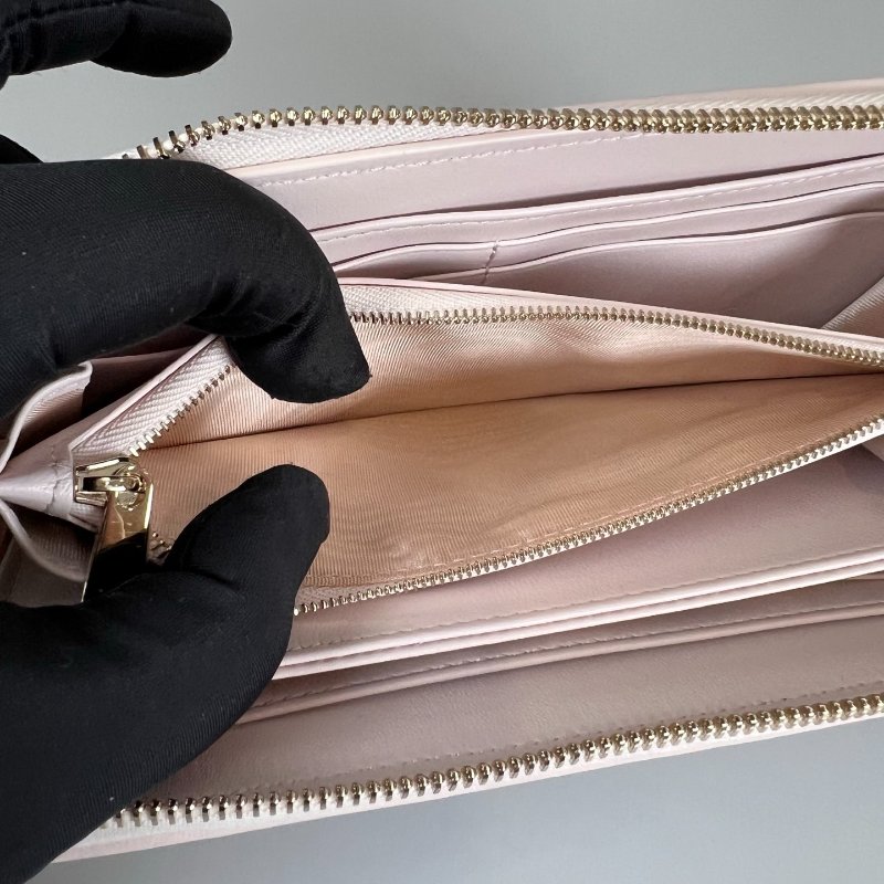 DIOR 日本限定粉幸運草長夾-6