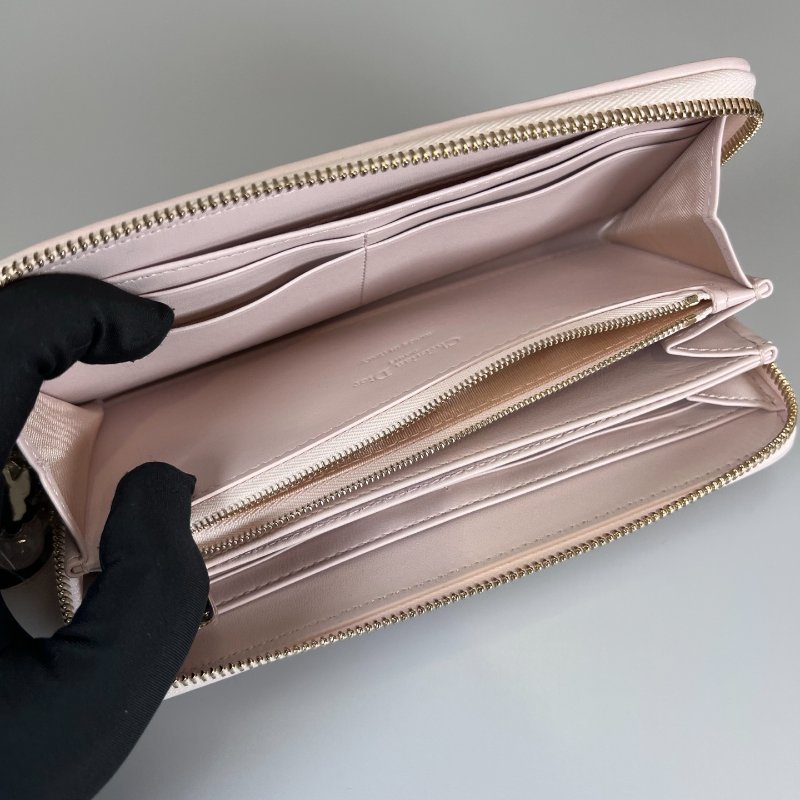 DIOR 日本限定粉幸運草長夾-8