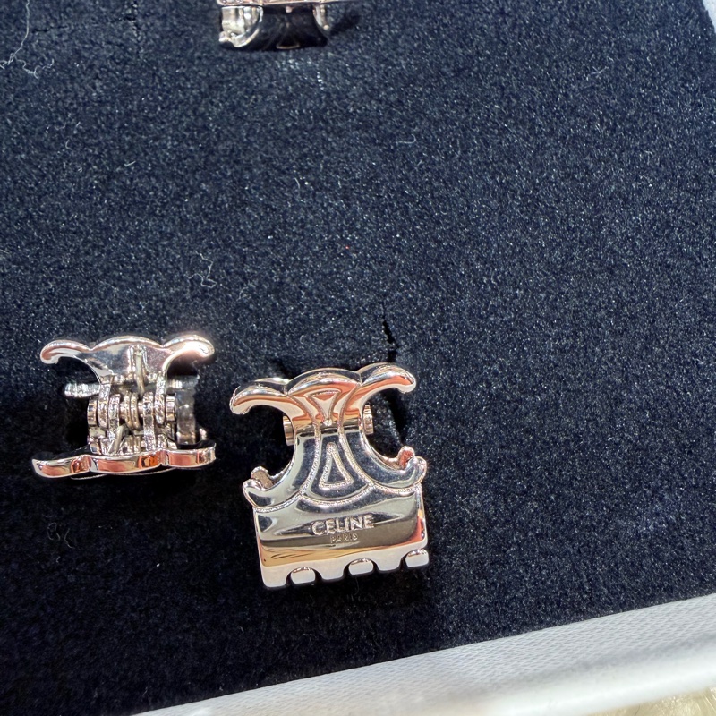 Celine triomphe 凱旋門銀色迷你小髮夾小抓夾-22