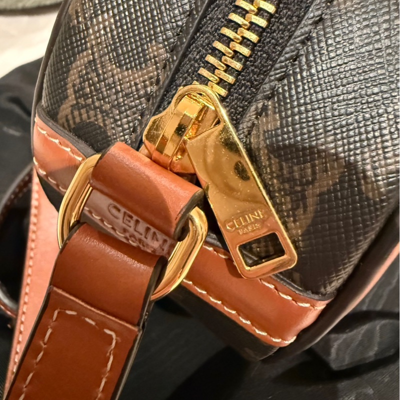 💖Celine 老花款 月餅包💖 近新 美包 極少用-3